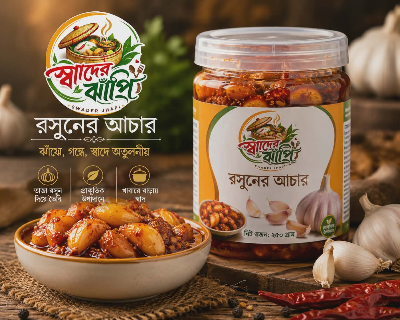 রসুনের আচার